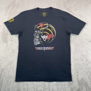 NEED FOR SPEED ZERO FOXTROT Graphic Crew Neck T Shirt in Black Men Large RARE US